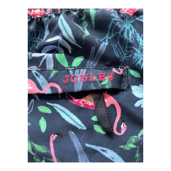 Joules Swim Shorts Mens XXL Blue‎ Flamingo Trunks Drawstring Pockets Lined - Picture 5 of 8